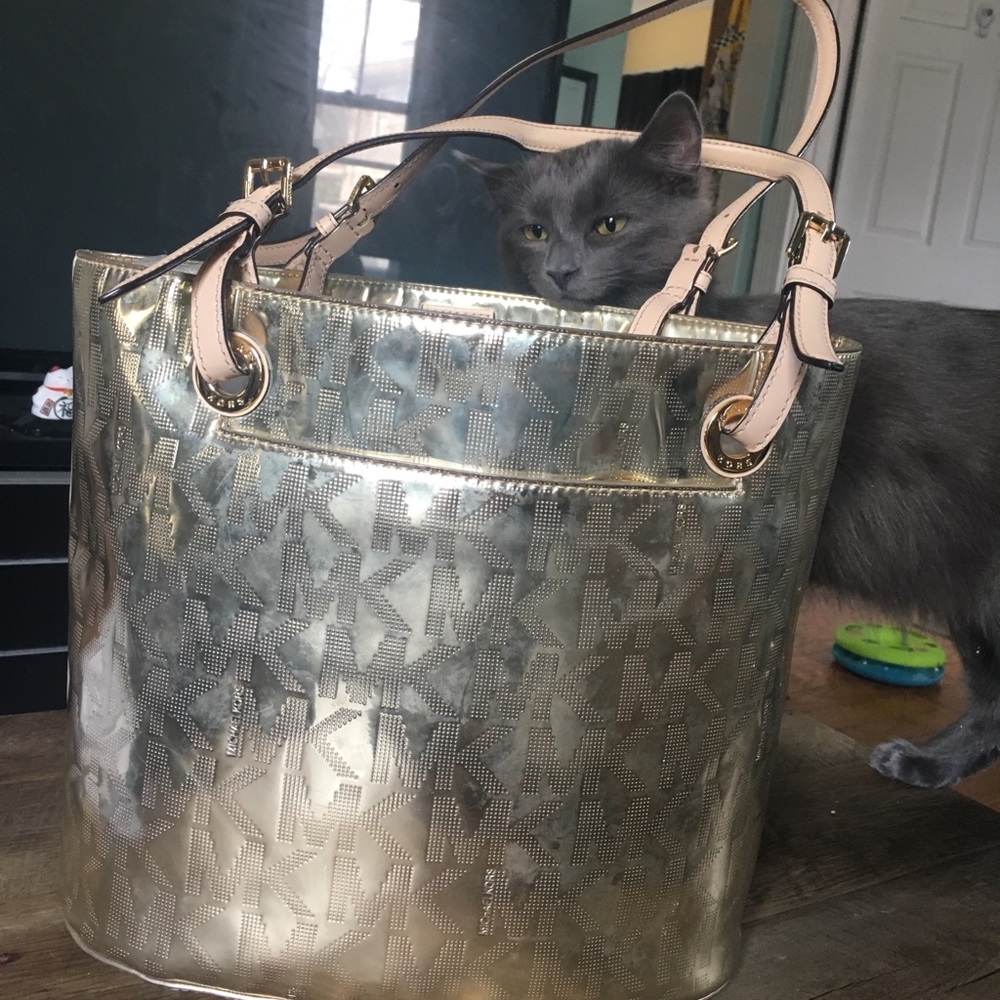 MK Golden medium tote